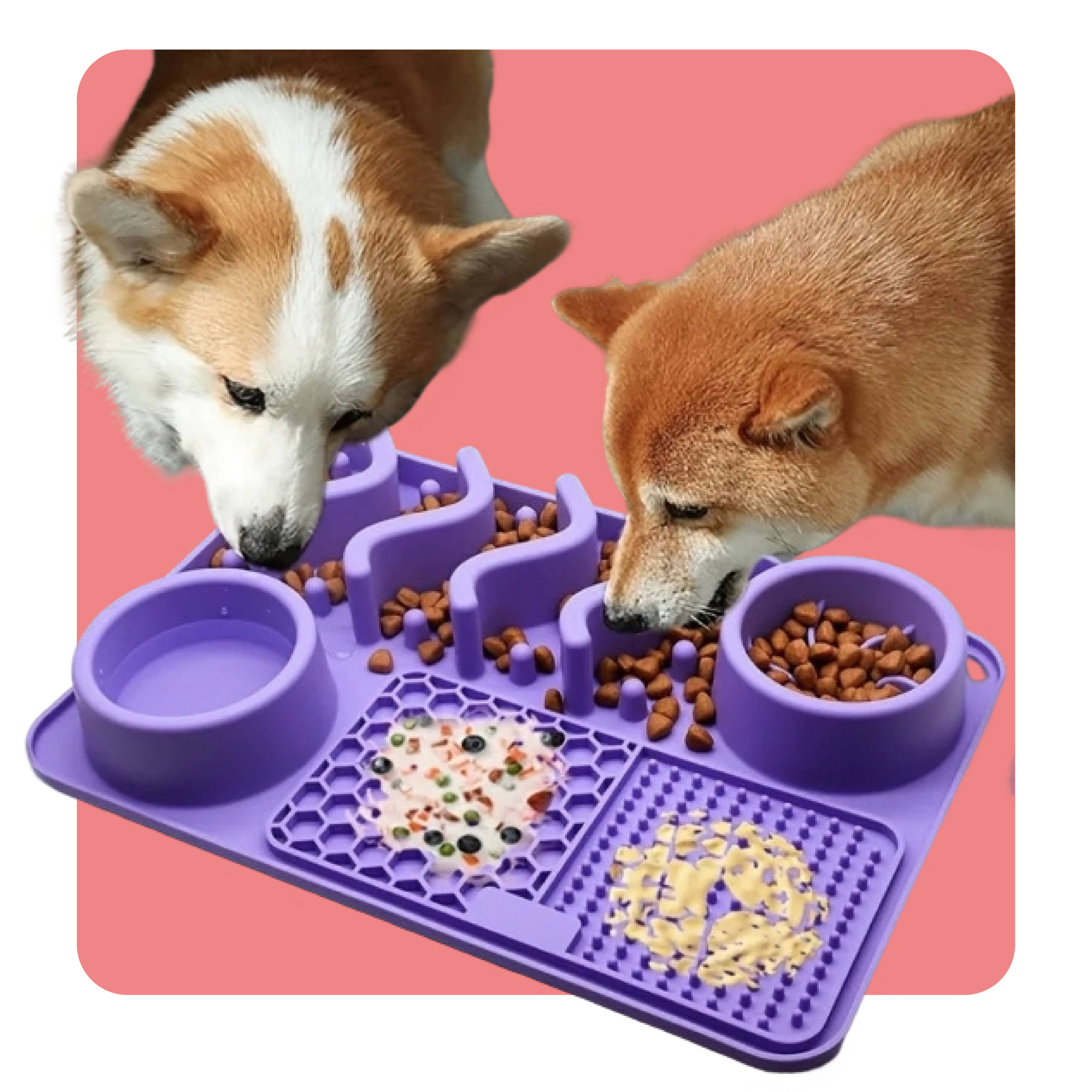 Dog Anxiety Solution 🐶🧡 — Dog Anxiety Relief & Slow Feeding Mat
