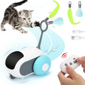 Remote Control Interactive Cat Toy (Rechargeable, 2-Speed, Smart Auto Mode)